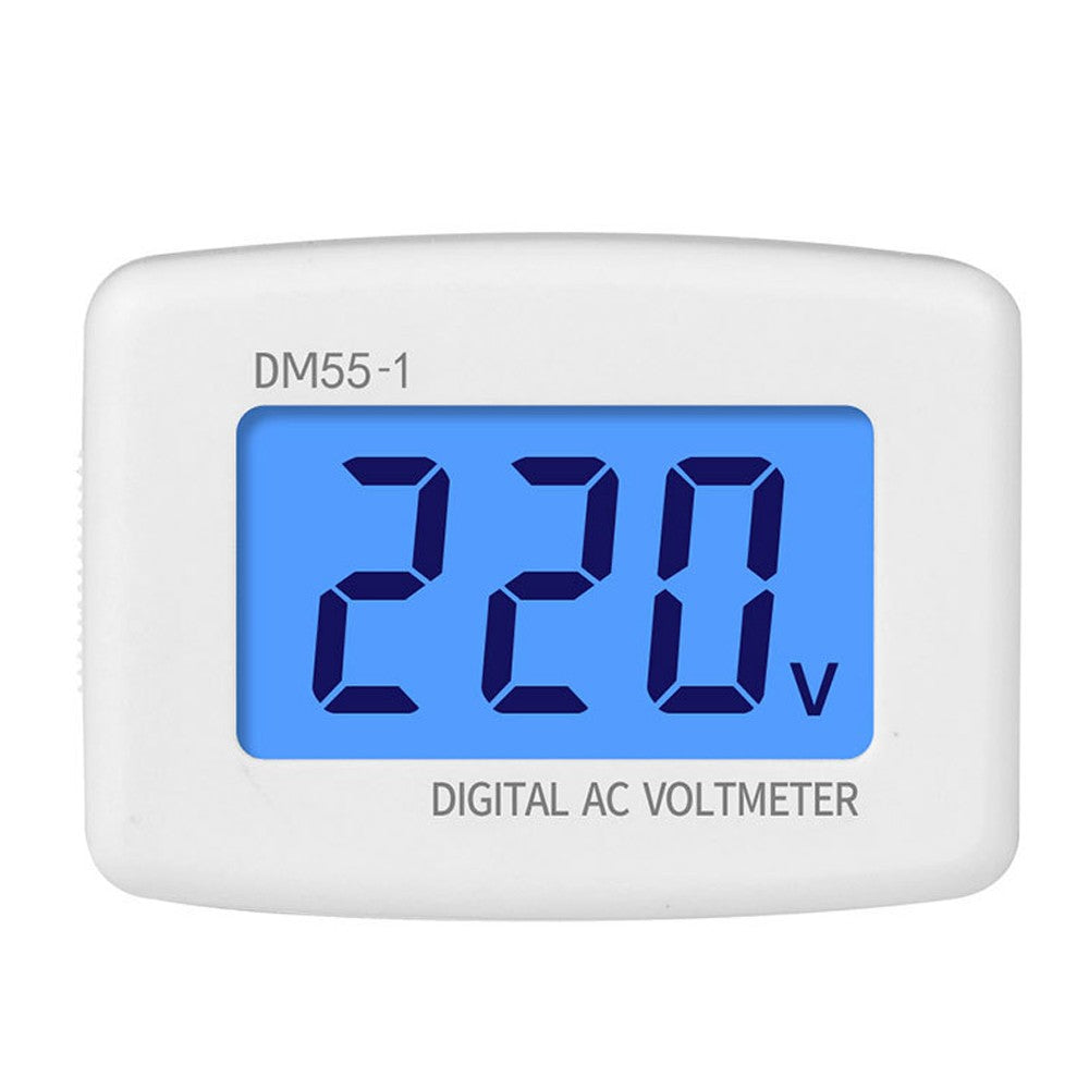 LCD Digital Voltmeter Plug-In Panel 80-300V AC Voltage Monitor 110V/220V