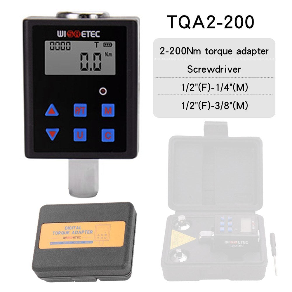 Digital Torque Meter with Backlight, Dual Modes, Four Units, & Audible/Visual Alarm