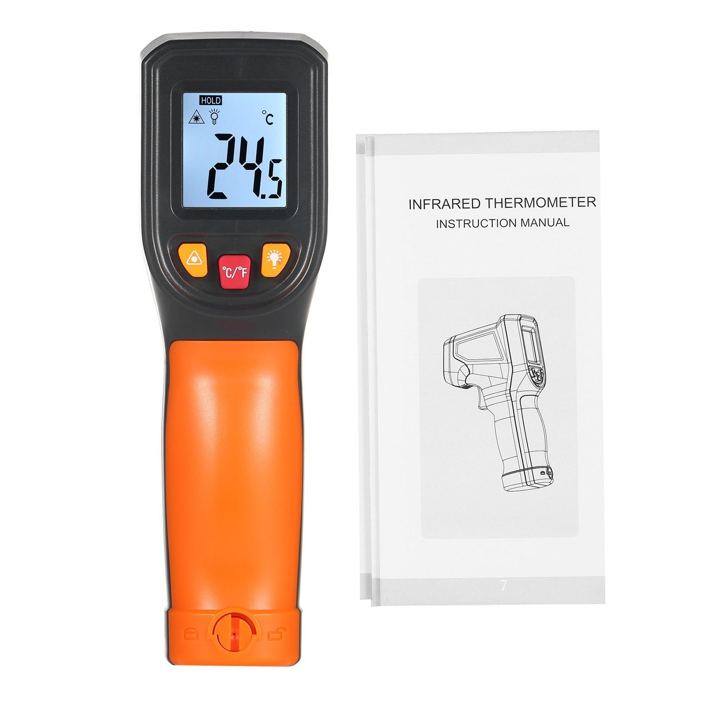 NJTY Infrared Thermometer Non-Contact Digital Gun, -50°C to 400°C (-58°F to 752°F), Ideal for Industrial, Kitchen, Automotive Use