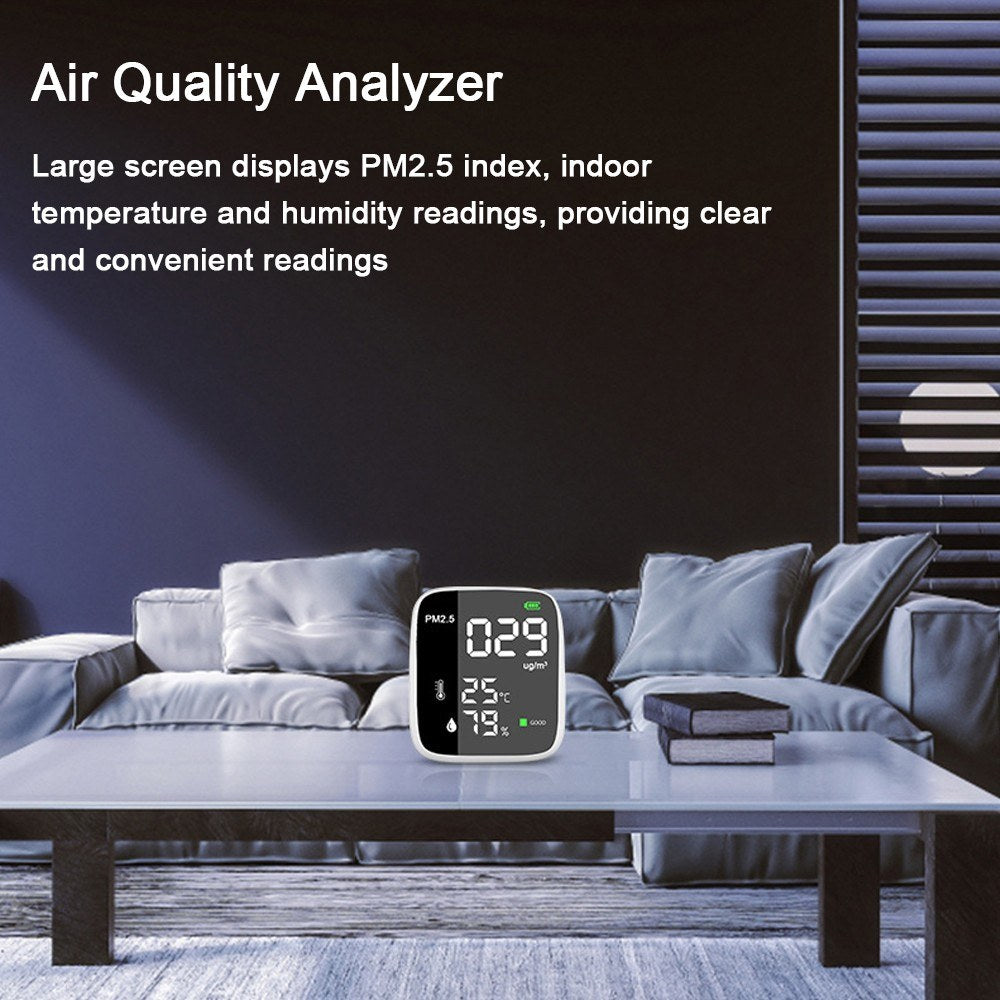 Rechargeable USB PM2.5 Detector: Multifunctional Thermohygrometer & Indoor Air Quality Monitor