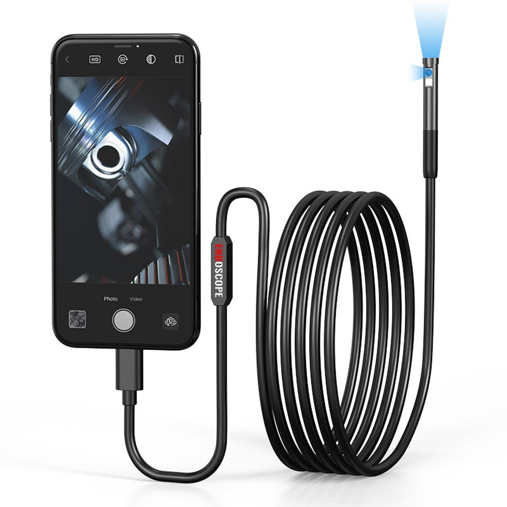 Type-C Borescope Camera 7.9mm with Adjustable LED, IP67 Waterproof for Android iOS Devices