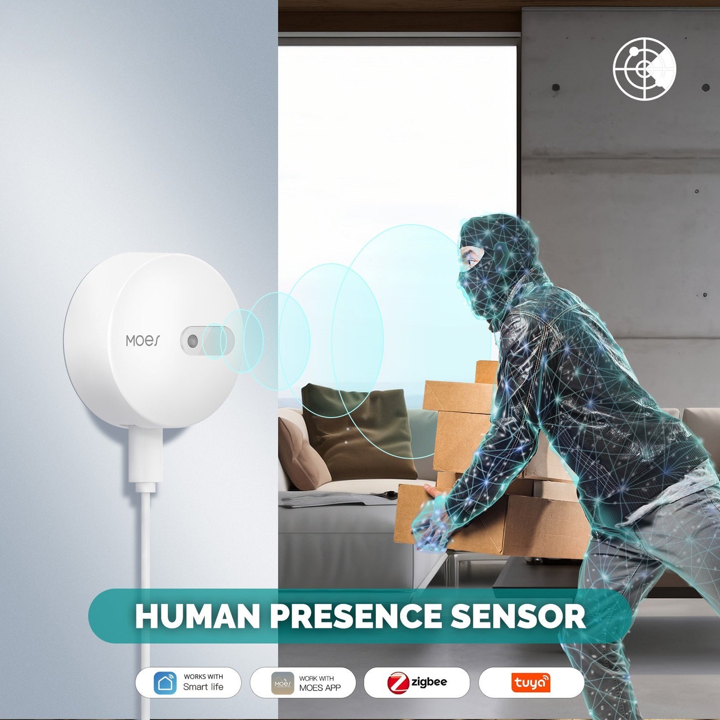 Tuya Zigbee High Accuracy Human Presence Detector Device