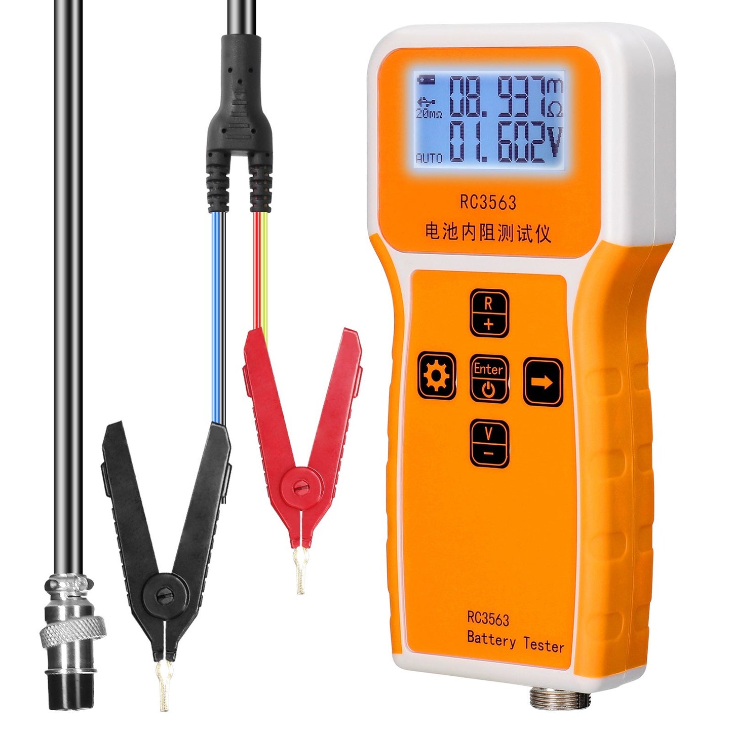 RC3563 High-Precision 200Ω 100V Battery Internal Resistance & Voltage Tester – Portable 3-Digit Display for Lithium/Lead-Acid Batteries, True Four-Wire AC Detector