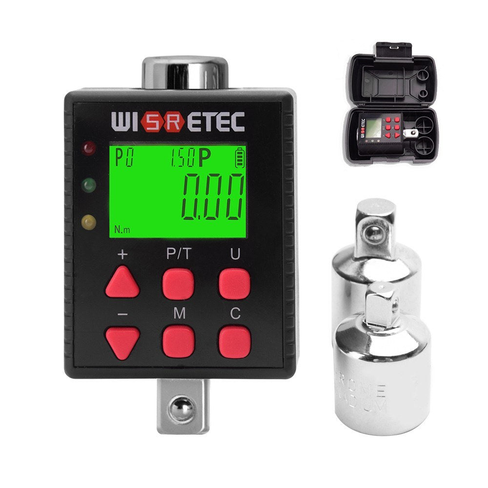 Digital Torque Wrench Tester: Backlit Display, Dual Modes, 5 Unit Settings, Buzzer & LED Indicator
