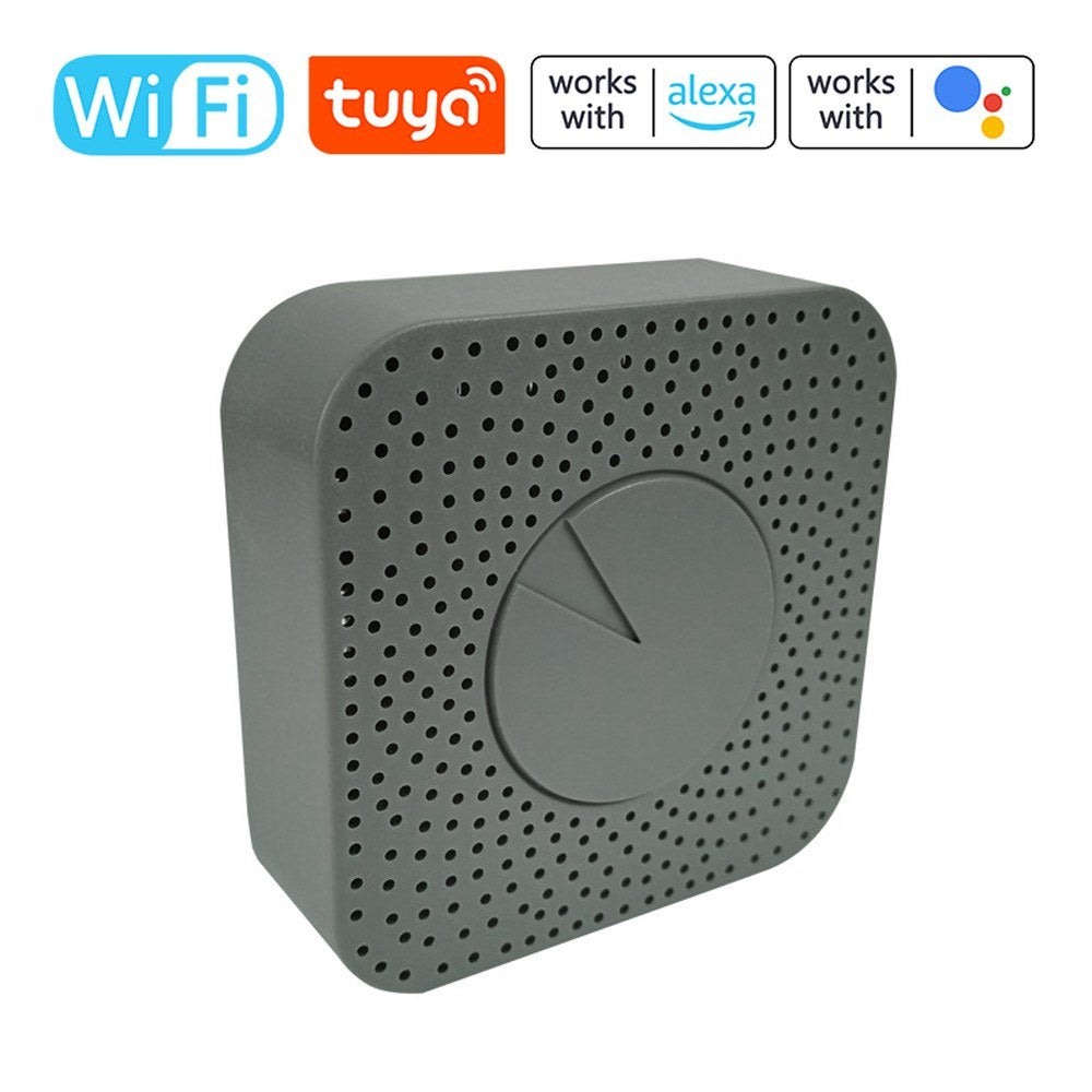 Tuya ZigBee Smart Air Quality Monitor: 5-in-1 HCHO/CO2/VOC/Temperature/Humidity Detector, APP Control, Alarm, Alexa & Google Home Compatible - Ideal for Home & Office