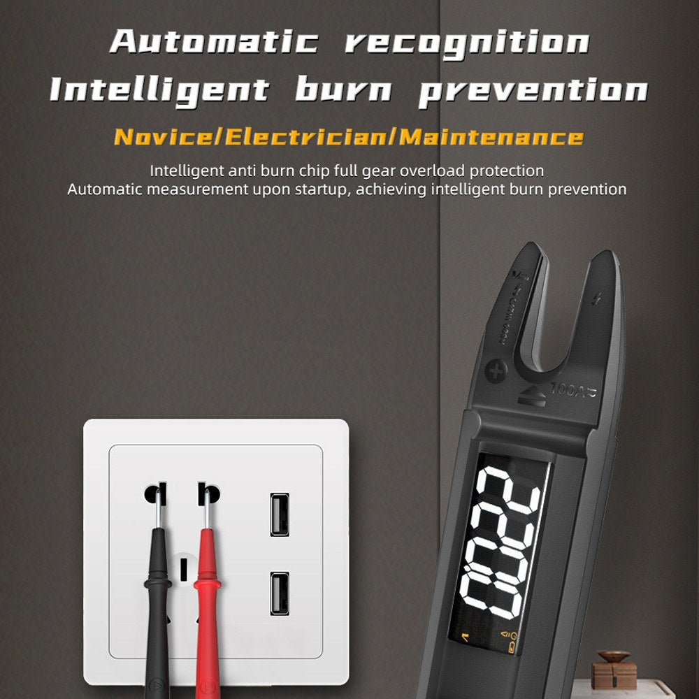 3-in-1 Digital Multimeter Clamp Meter Test Pen with LCD Color Display