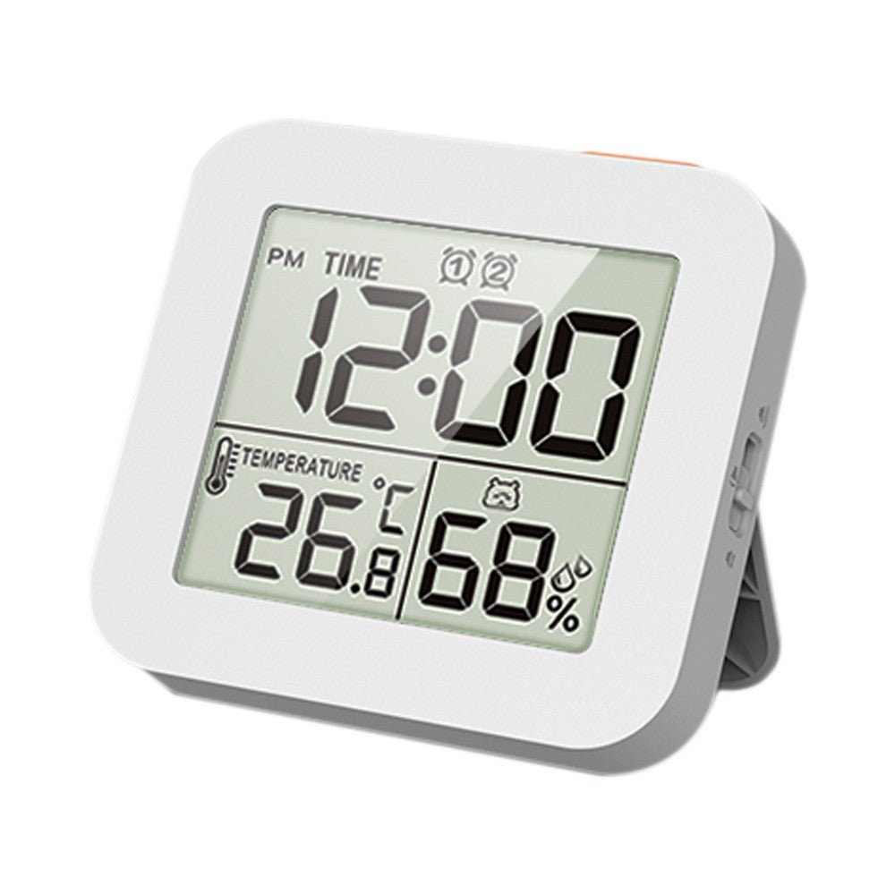 Multifunctional Hygrothermograph with LCD Display - Temperature & Humidity Meter, Recyclable Timer, Dual Alarm Clock
