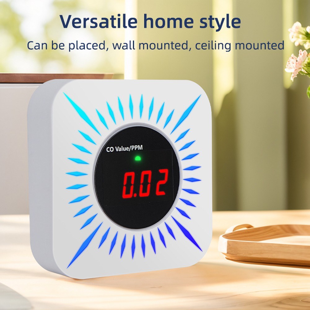 Portable Tuya WiFi Gas Leak Detector: Carbon Monoxide & Combustible Gases Tester