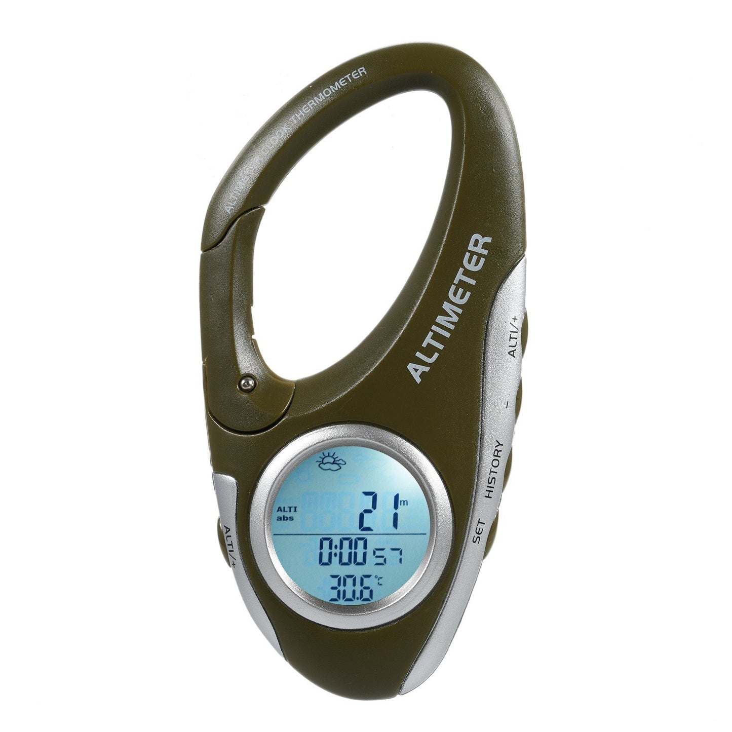 Digital Altitude Monitor: Multifunctional Barometer, Altimeter & Thermometer with Backlight for Climbing, Camping & Sports