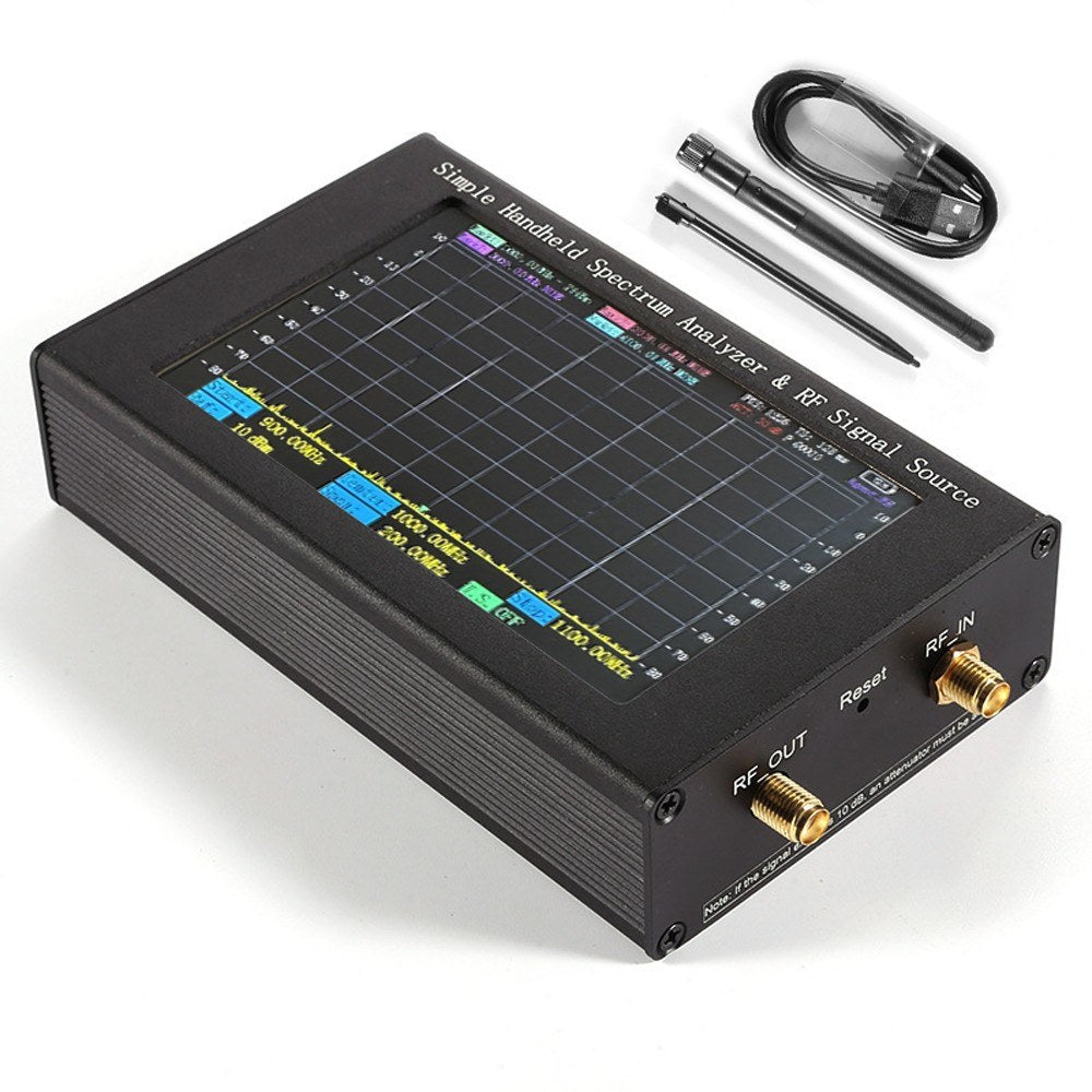 Handheld ZQ6 Spectrum Analyzer 35MHz-6000MHz with RF Signal & Tracking Source, 4.3 Touchscreen, Large Battery
