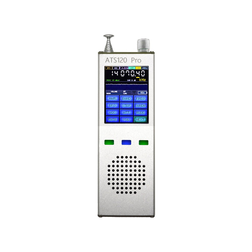 ATS120pro Full Band FM/AM/SSB SDR Radio Receiver with Digital Decoder and Touchscreen Display