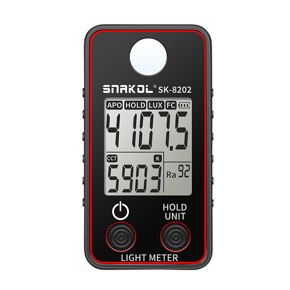 High Precision LED Illuminance Meter - 0.5-300000 LUX Photographic Light Tester