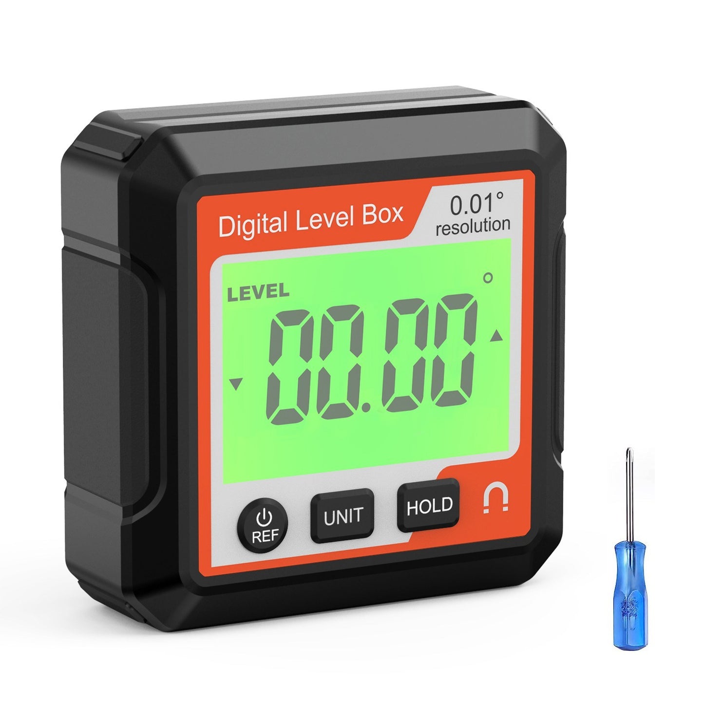 LCD Digital Angle Finder Protractor with Magnetic Base - Precision Level Inclinometer Gauge