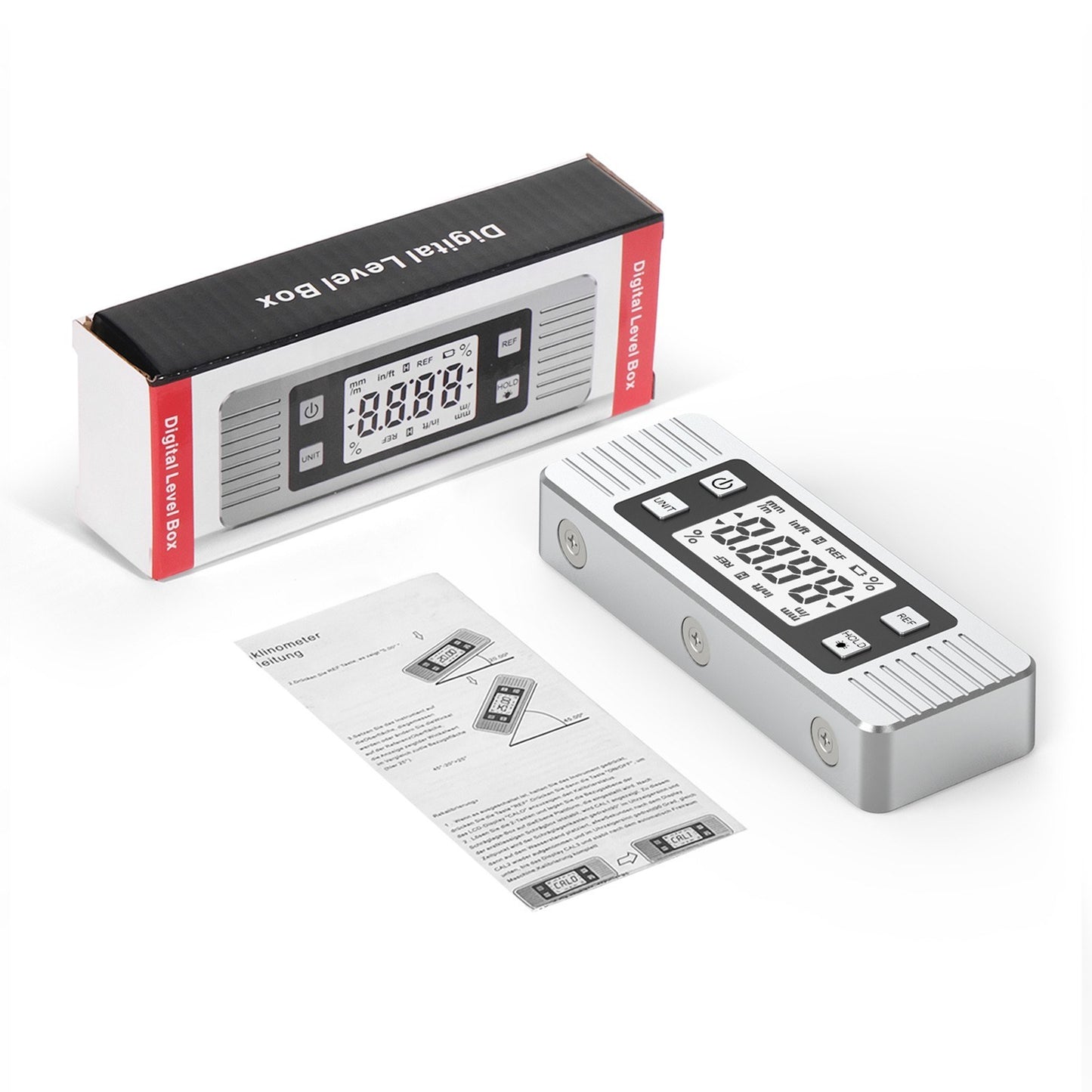 Magnetic Digital Angle Gauge Protractor Inclinometer Level Cube