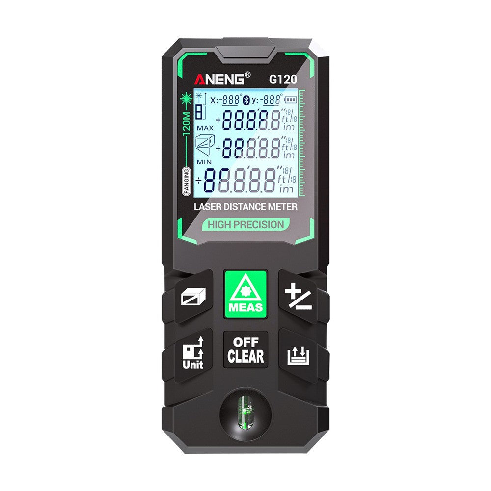 Smart High-Precision Laser Distance Meter - ANENG G100, Green Laser, 30 Data Sets, Autonomous Calibration, Multi-function Tool