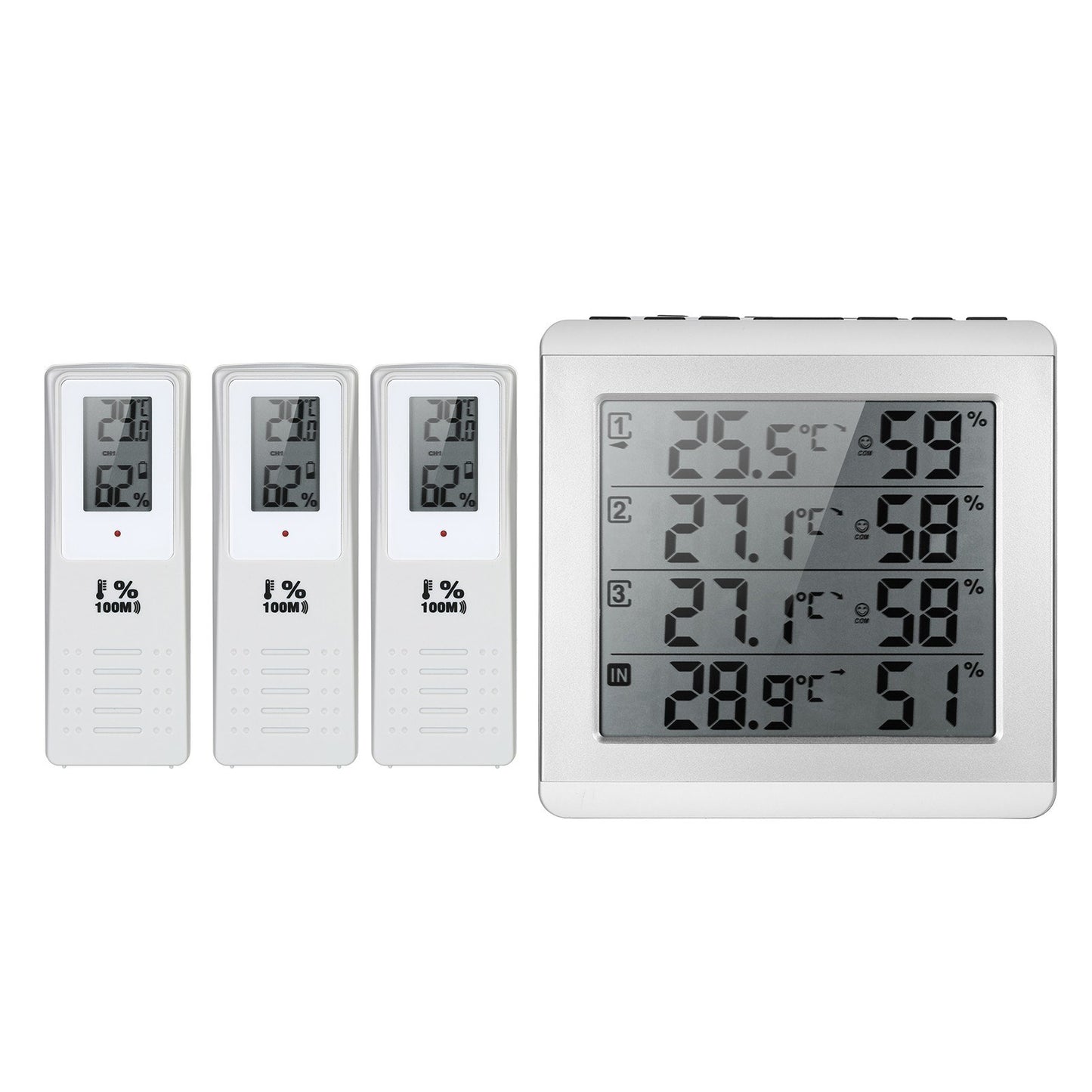 Wireless Digital LCD Thermometer Hygrometer for Indoor/Outdoor Use