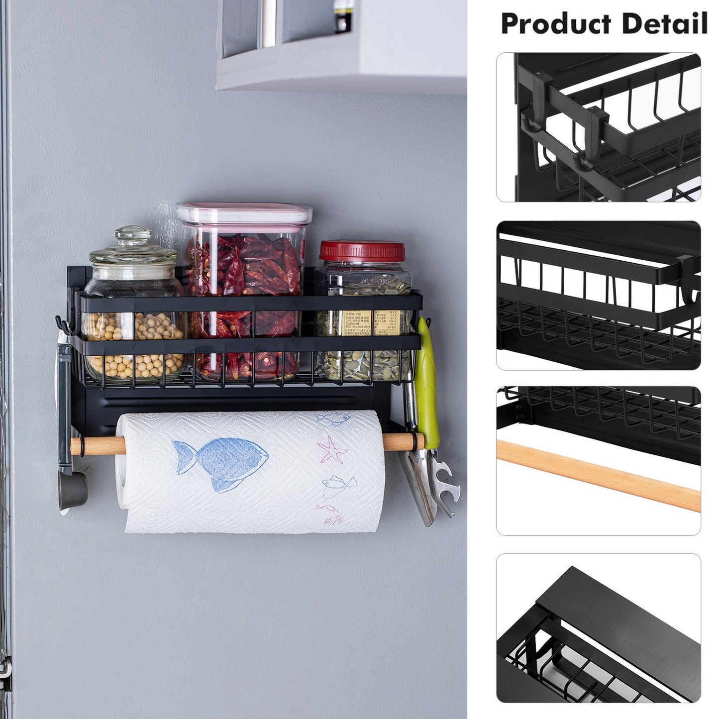 Space-Saving Magnetic Spice Organizer