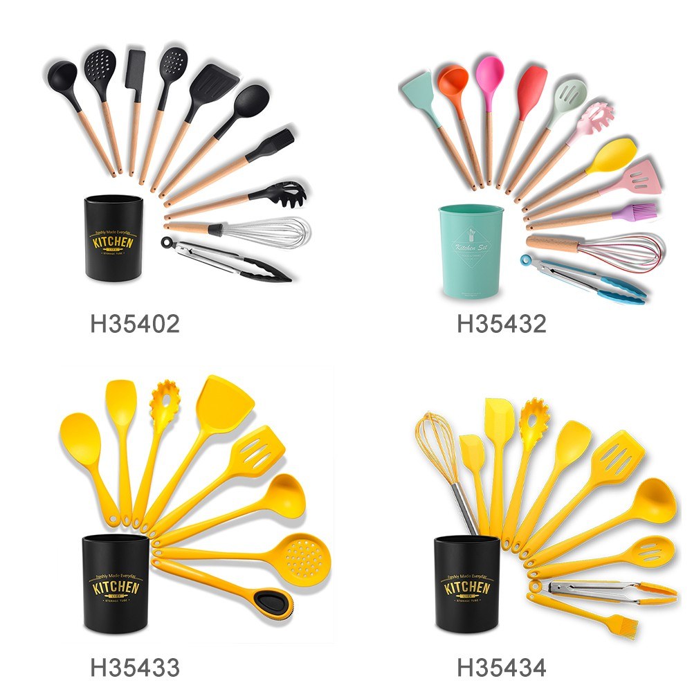 10-Piece Silicone Kitchen Utensil Set