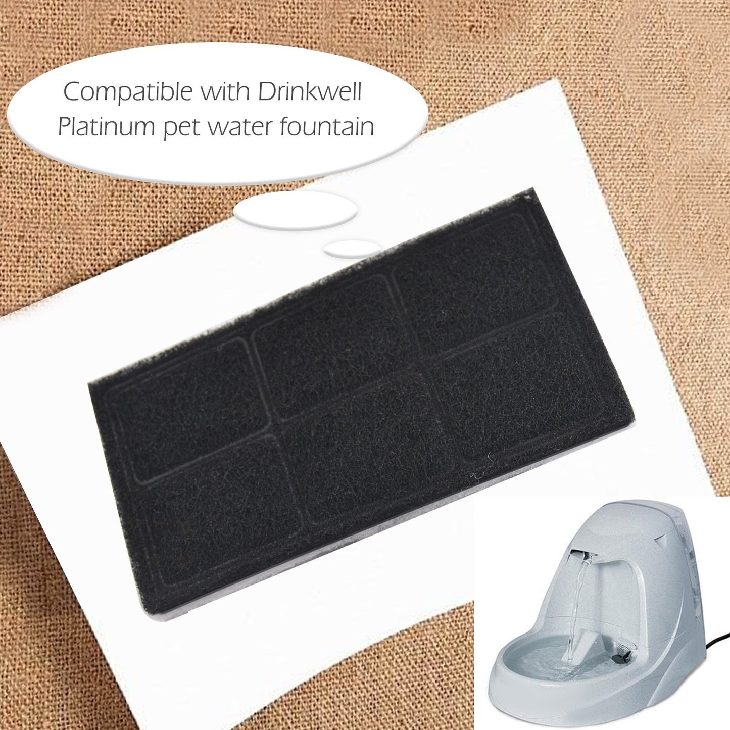 Filters for Drinkwell Platinum Cat Water Fountain - Compatible Replacement