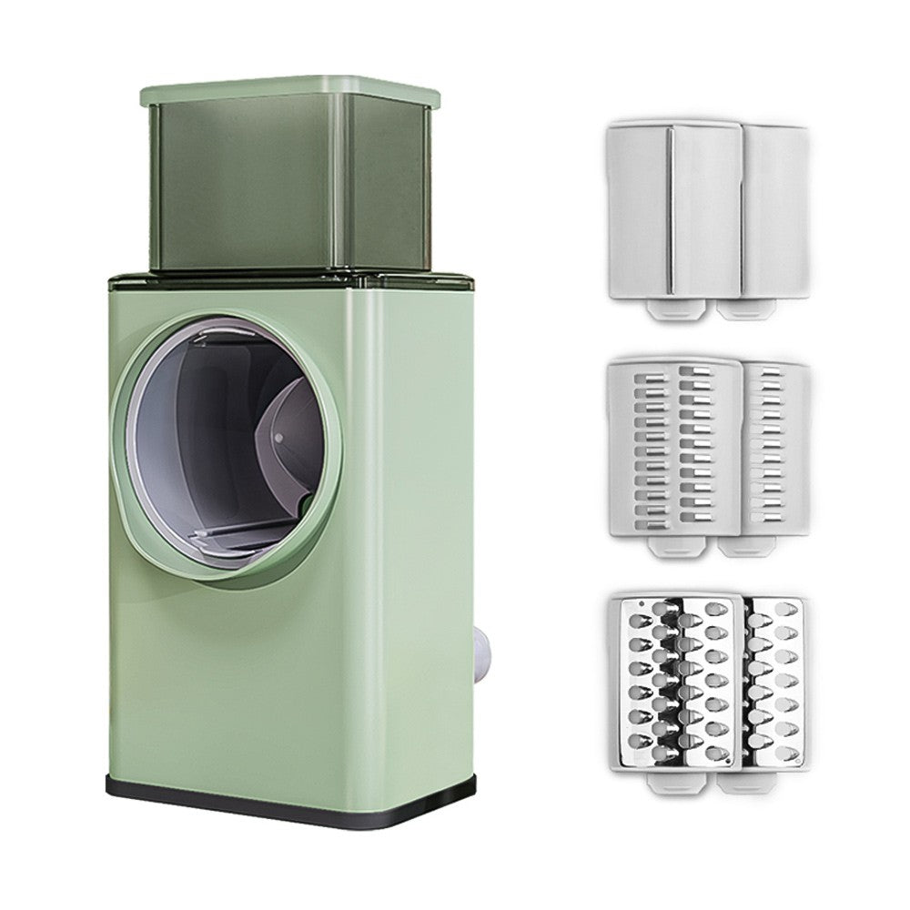 3-in-1 Multifunctional Vegetable Cutter & Cheese Grater with Stainless Steel Blades - Shredder, Slicer, Grinder for Vegetables, Fruits & Nuts