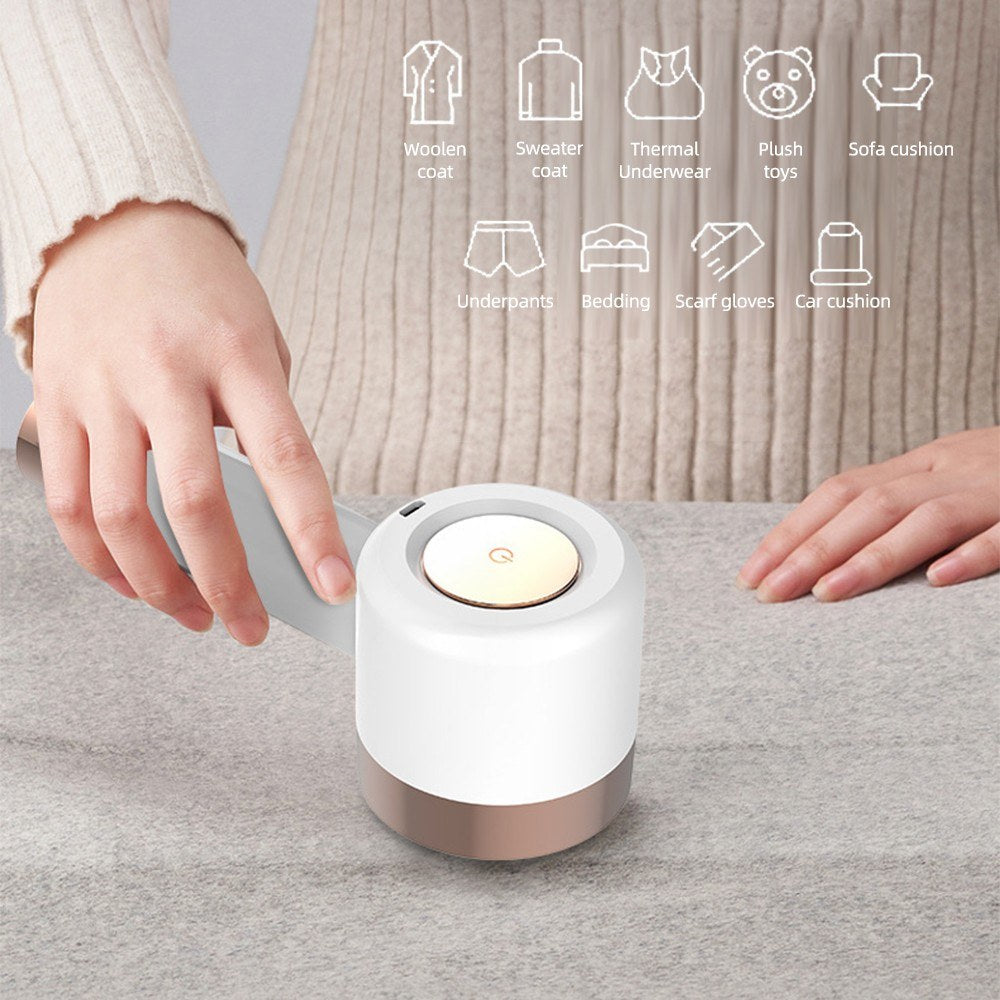 Rechargeable 2-in-1 USB Fabric Shaver & Lint Remover for Clothes, Bedding, and Furniture