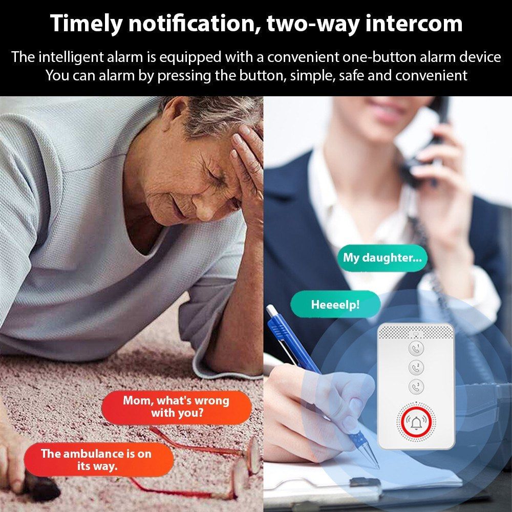 Elderly SOS Emergency Wireless Pager System with Portable Alert Button