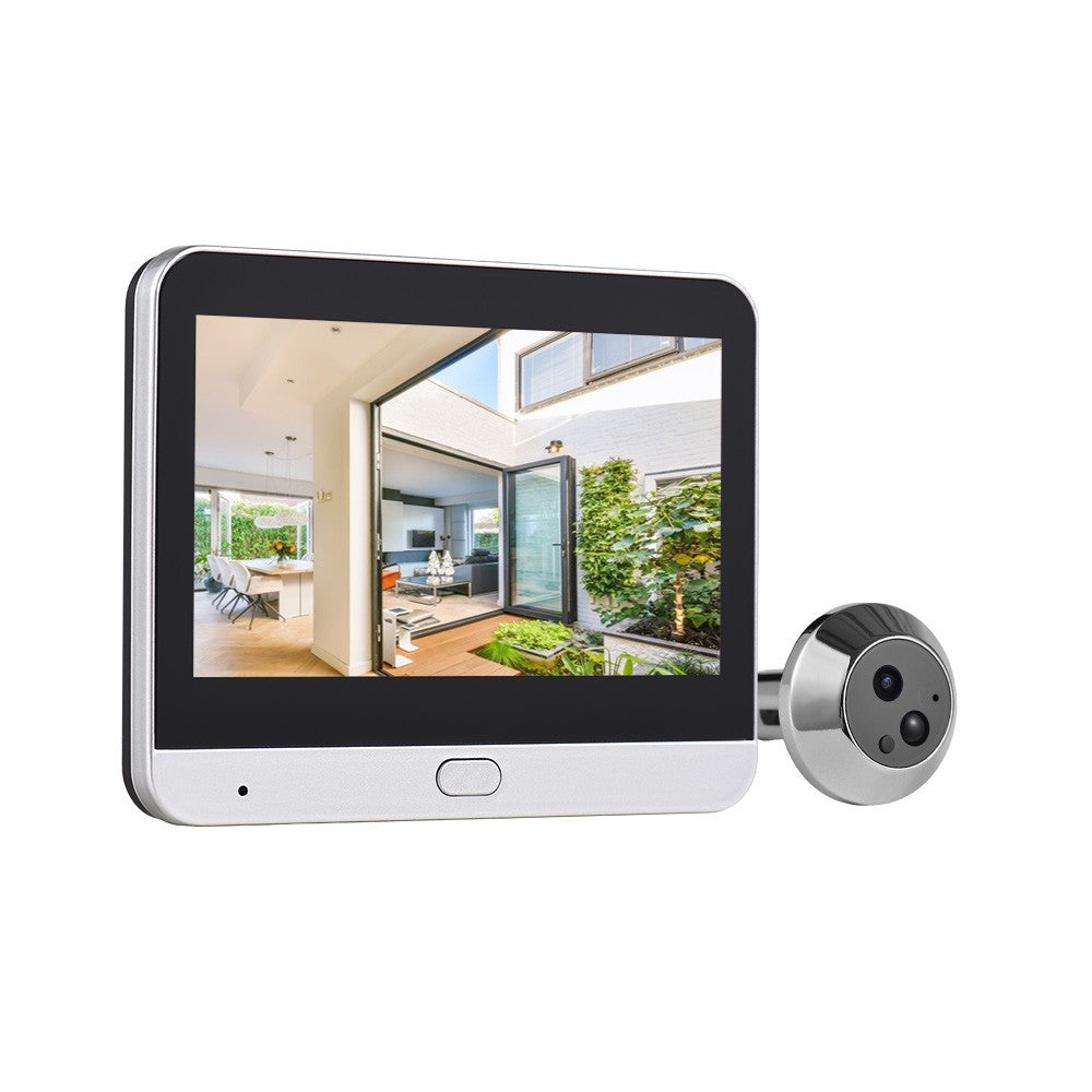1080P WiFi Video Doorbell with 4.3” Display, Night Vision, Motion Detection & Tuya Smart App for Apartments