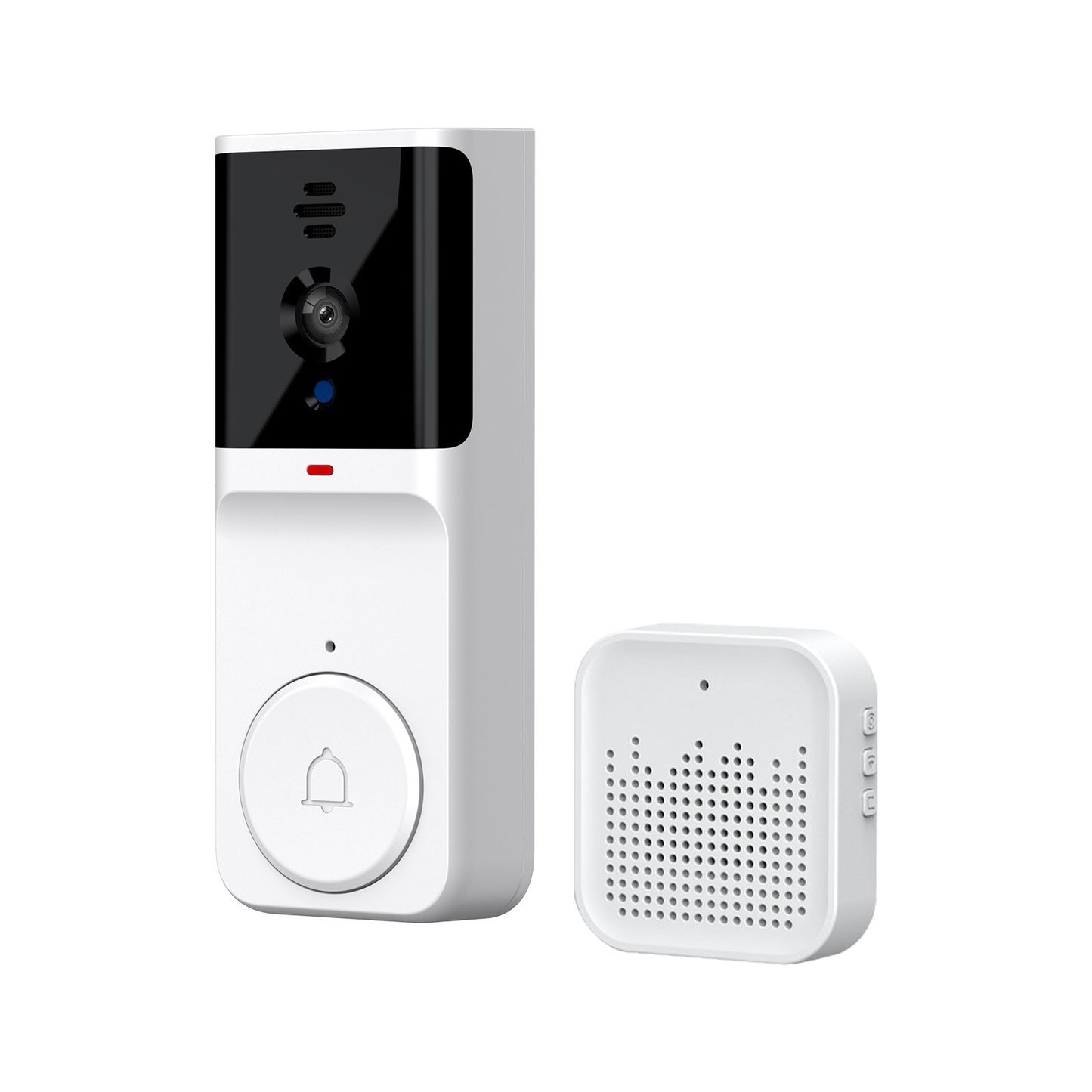 Wireless Smart Doorbell Camera with Chime, Infrared Night Vision, 2-Way Audio, Long Range, 2.4G WiFi, Compatible with TY APP – Ideal for Home, Office & Apartment