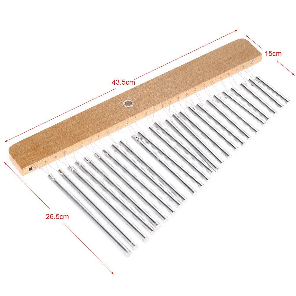 Single-Row 25-Bar Tone Chimes Musical Percussion Instrument