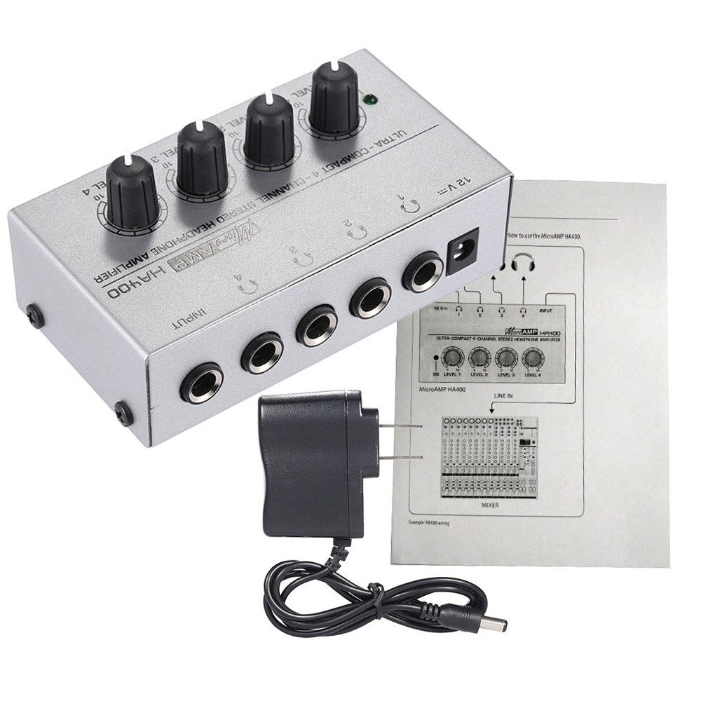 HA400 Ultra-Compact 4-Channel Stereo Headphone Amplifier
