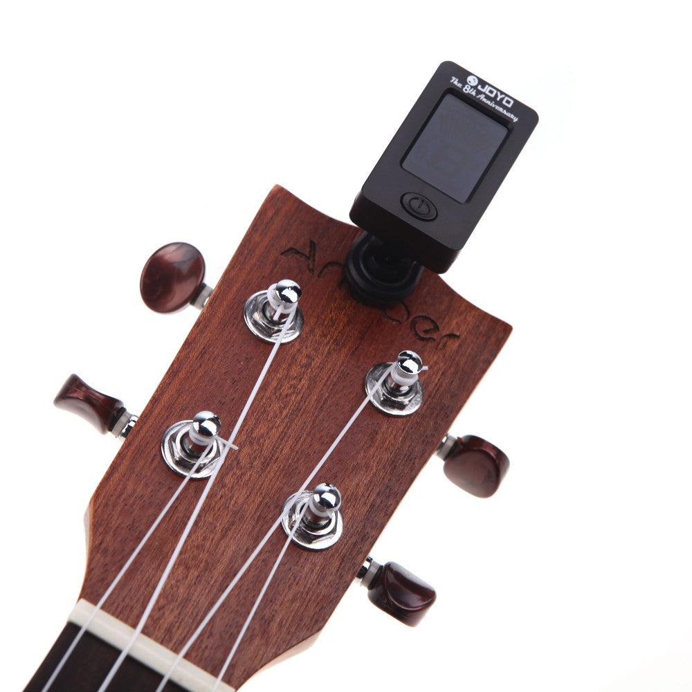 JOYO JT-01 Mini Clip-on Digital LCD Tuner for Guitar, Bass, Violin, Ukulele (Chromatic Modes C & D)