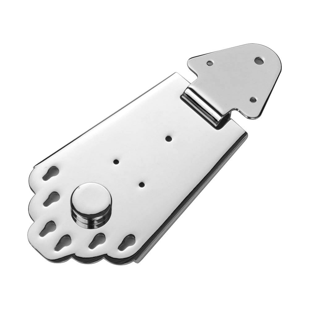 Black Metal Tailpiece Bridge with Screws for 6-String Jazz Electric Guitar