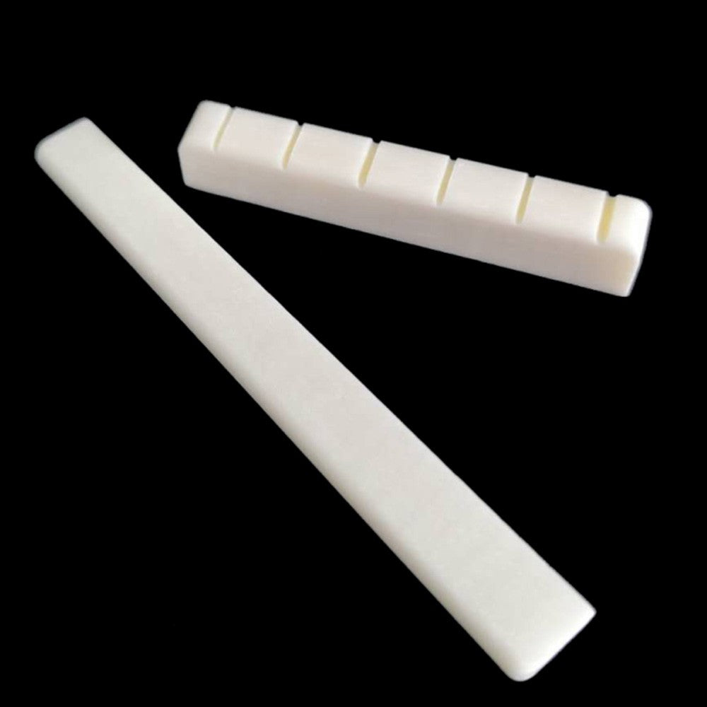 White Bone Guitar Saddle Nut for 39-Inch Classical Guitar