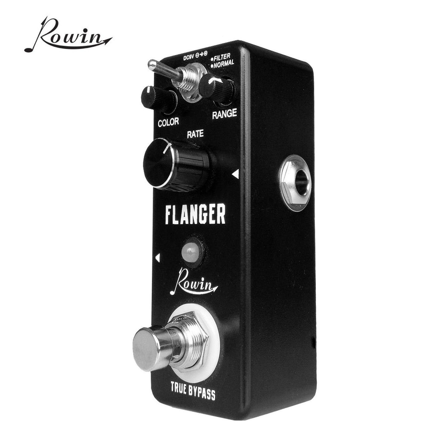 Rowin LN-312 Classic Analog Flanger Guitar Pedal - True Bypass, Aluminum Alloy Shell