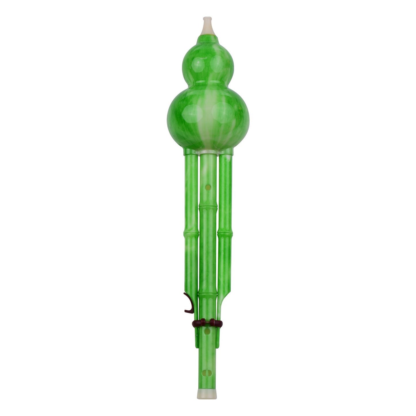 C-Key Hulusi Gourd Flute - 2 Tone Resin Pipes, Traditional Chinese Instrument