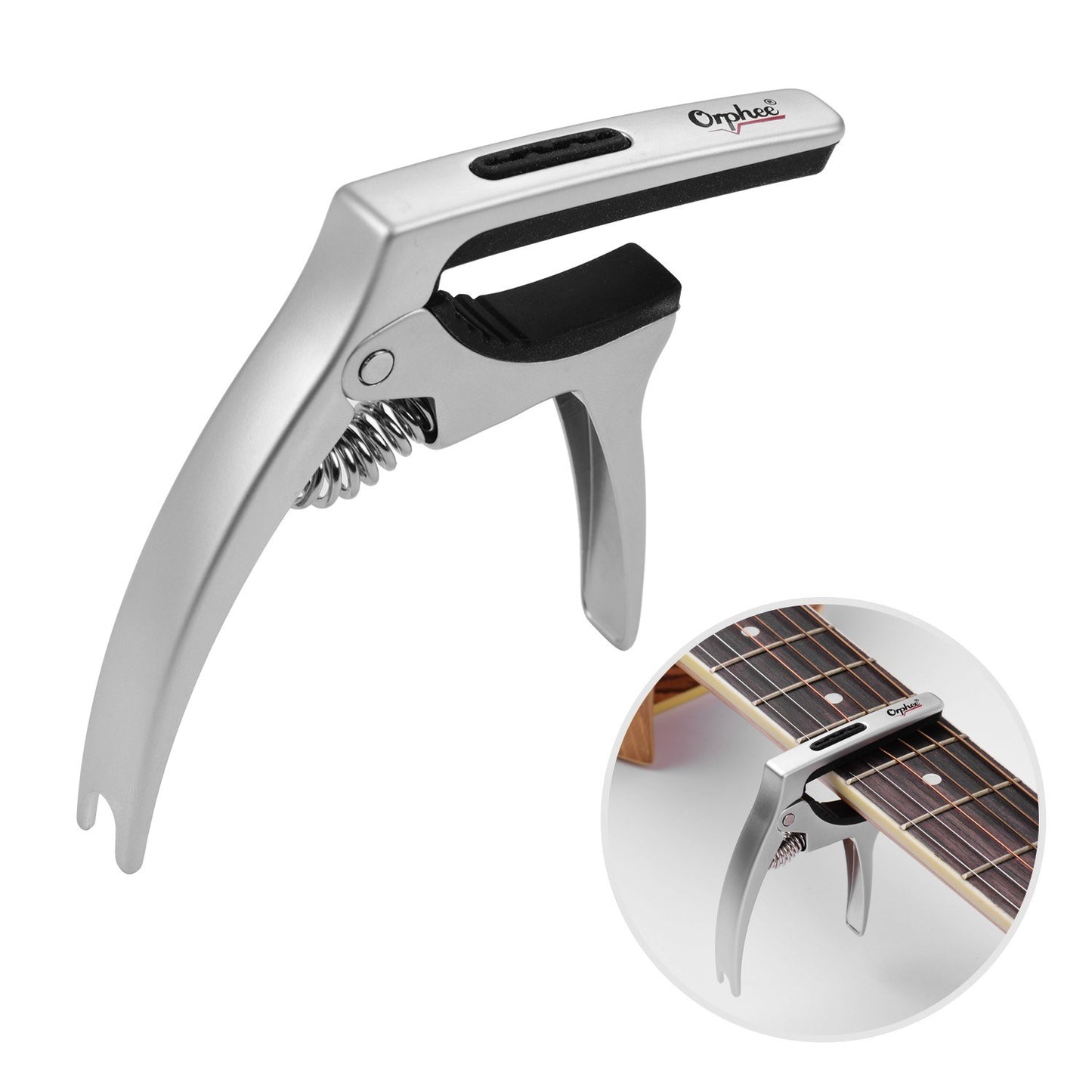 Orphee Q5 3-in-1 Guitar Capo, Multi-functional Aluminum Alloy