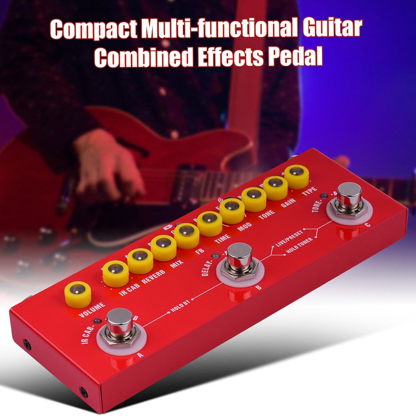 Muslady CUBE BABY Portable Multi-Effects Pedal for Electric Guitar