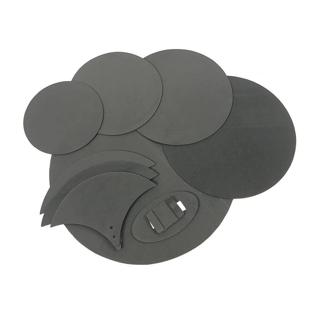 8-Piece Drum Set Silencer Mute Pads for 5 Drums & 3 Cymbals