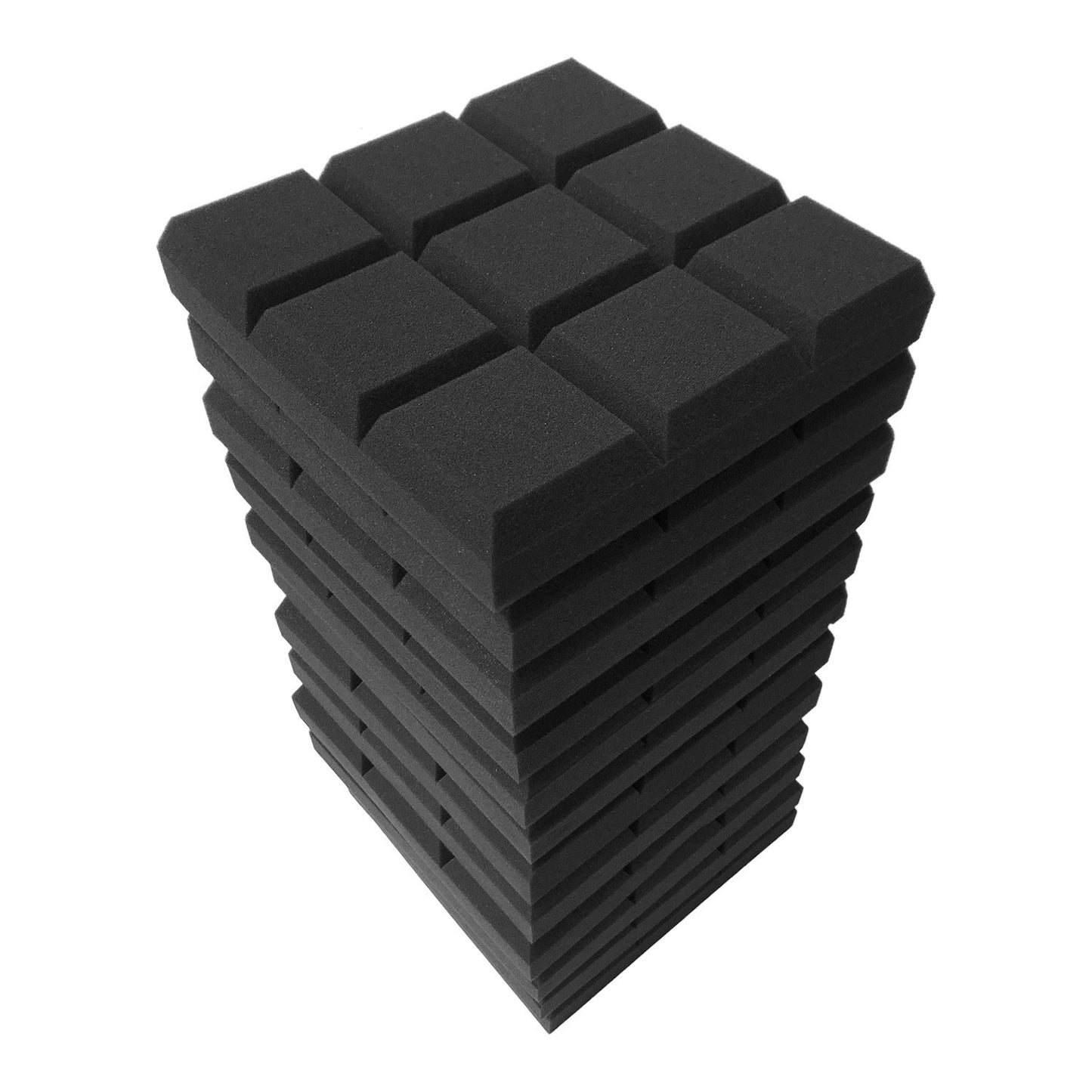 6-Pack 12x12x2 Inch Acoustic Foam Panels - Soundproofing Studio Insulation