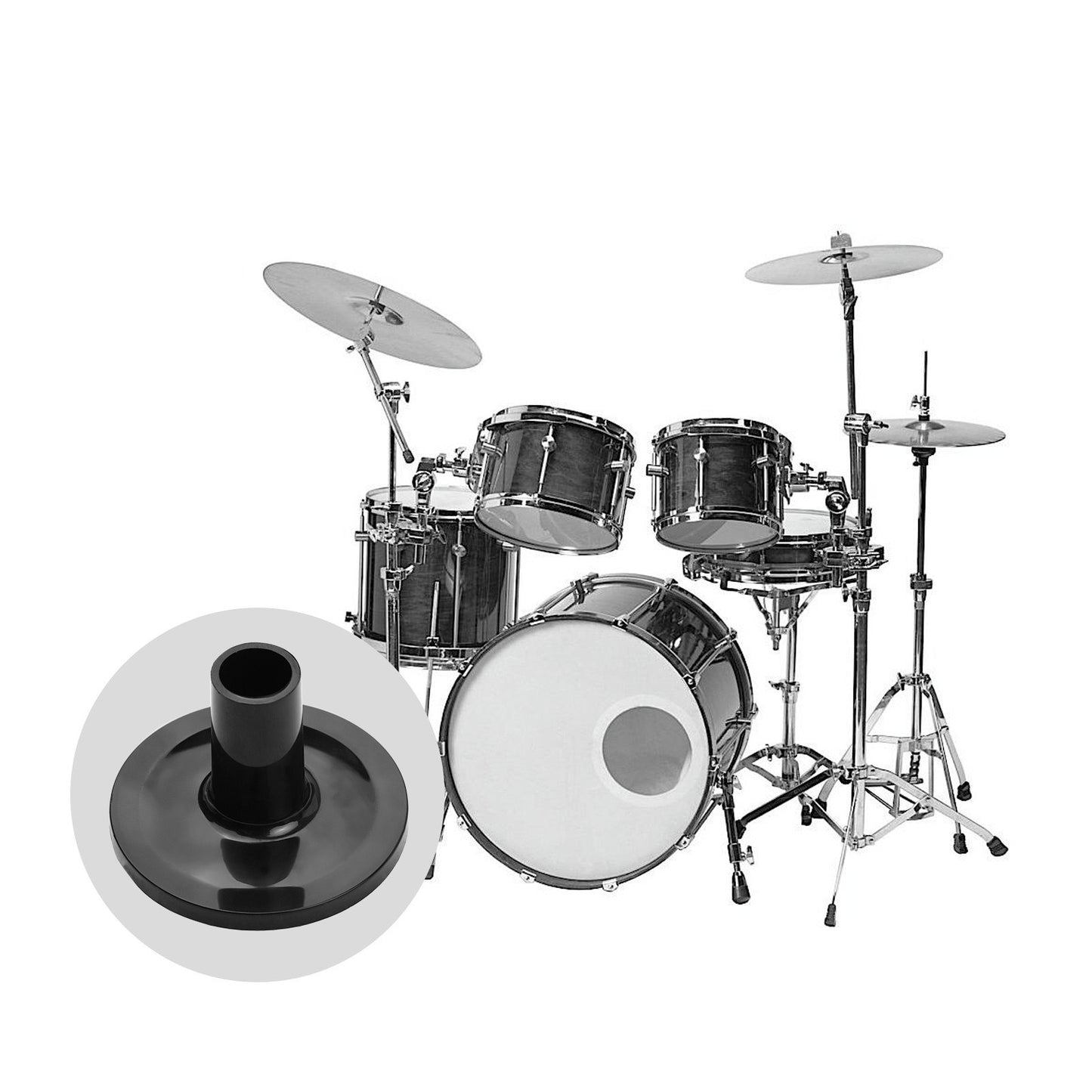 8-Piece Drum Cymbal Sleeves Set - Instrument Accessory Replacement