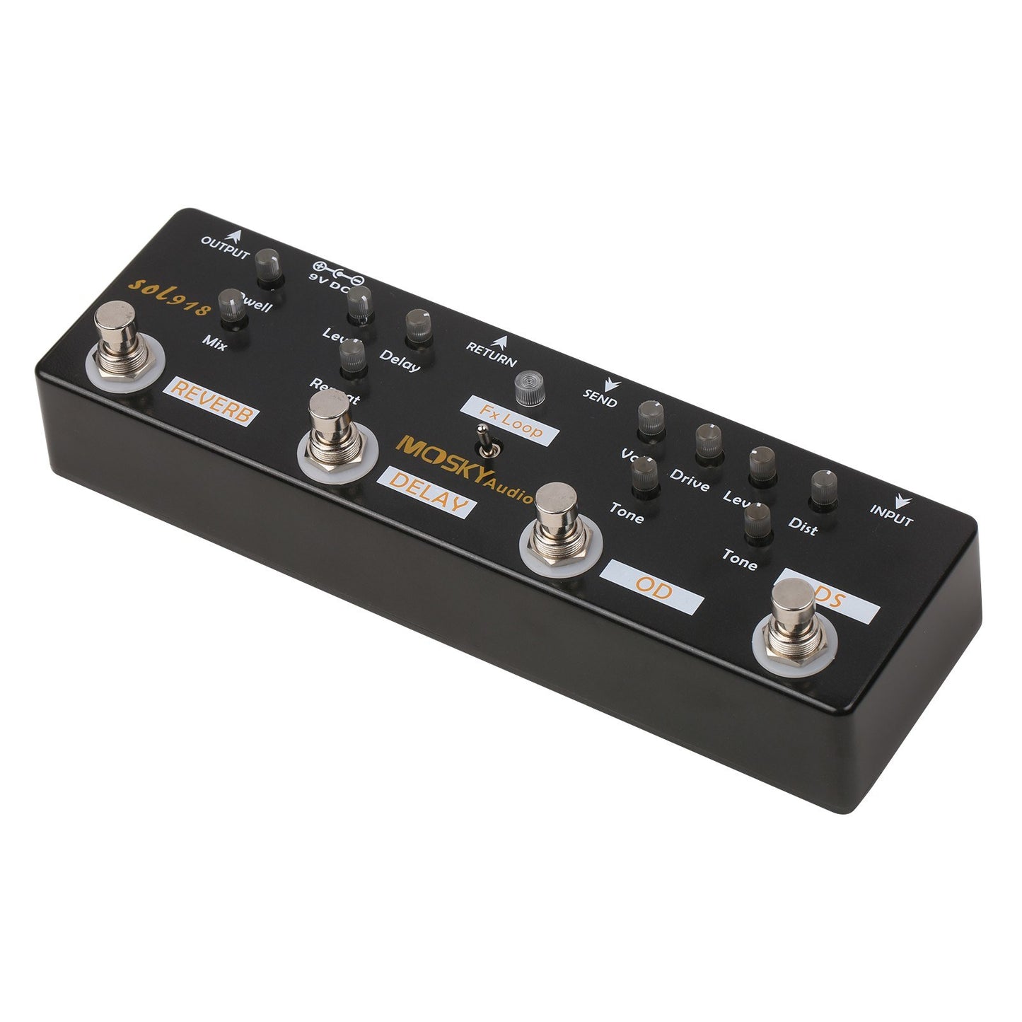 MOSKY Audio SOL918 5-in-1 Multi-Effect Guitar Pedal