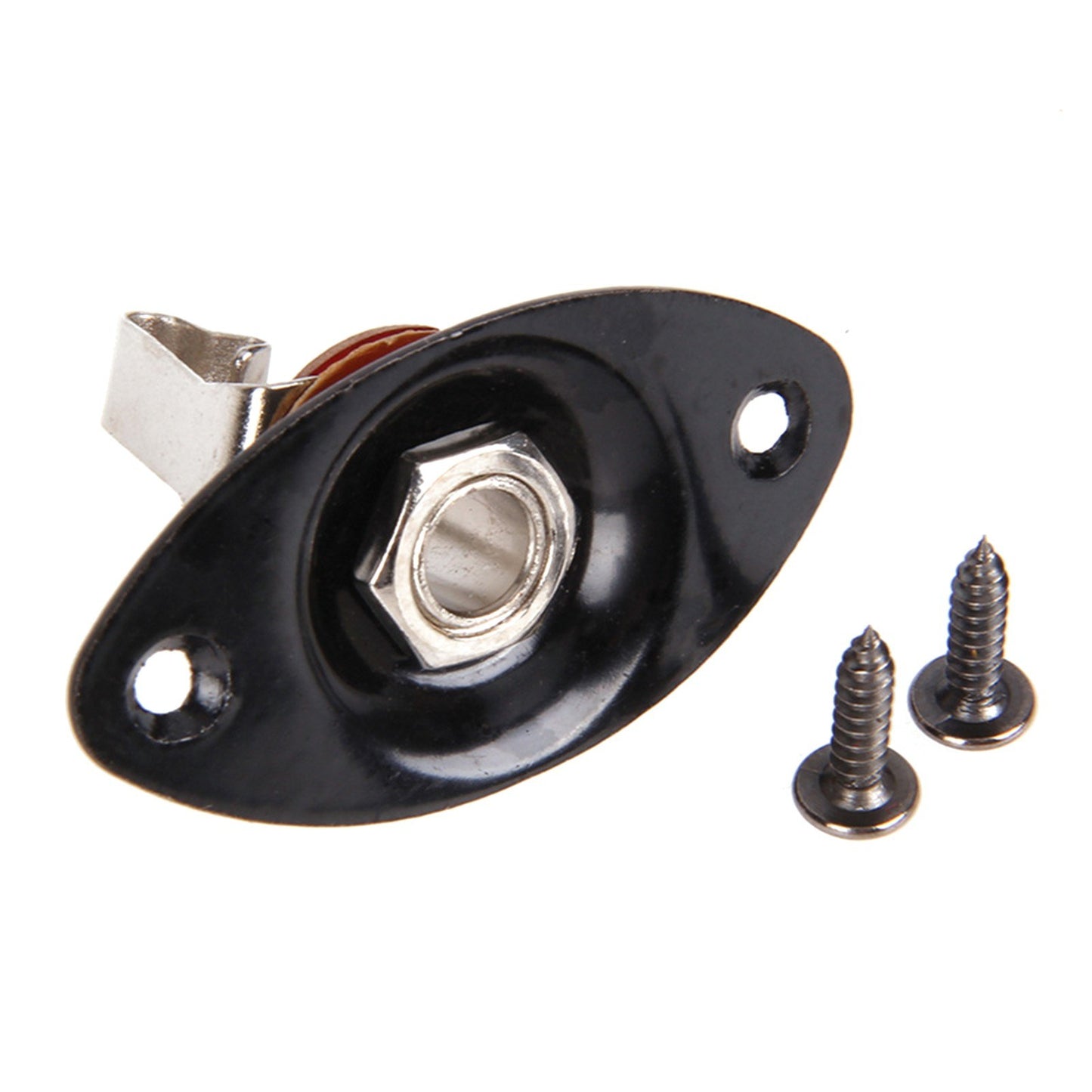 Portable 6.35mm Electric Guitar/Bass Oval Pickup Jack