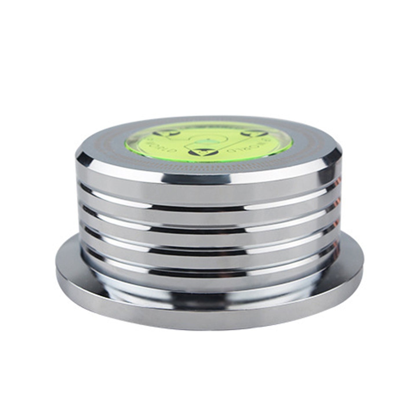 Vinyl Record Player Stabilizer Clamp with Speed Detection, Bubble Level, 50Hz