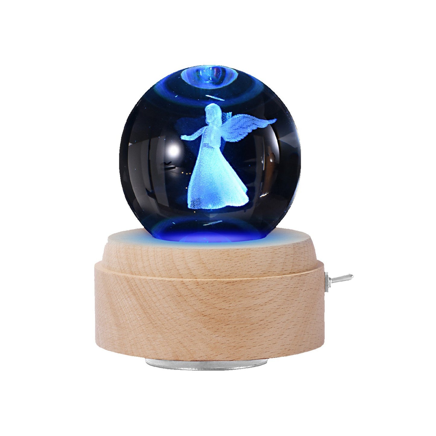 Luminous LED Rotating Crystal Ball Music Box