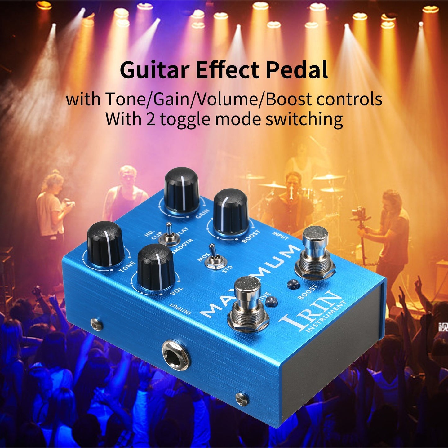 IRIN Maximum Overdrive Guitar Pedal for Electric Guitar