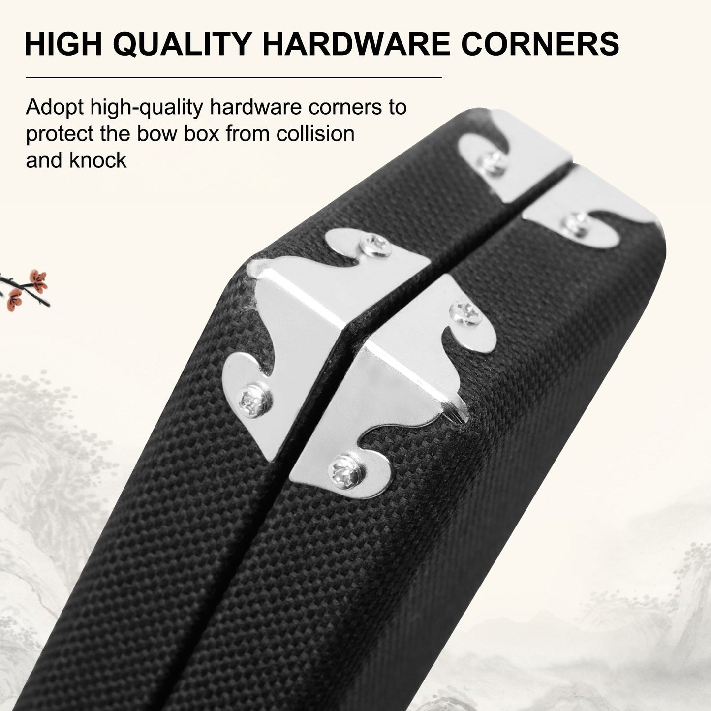 Universal Portable Crossbow Case for 4/4 Violin, Viola, Cello - Model LN194