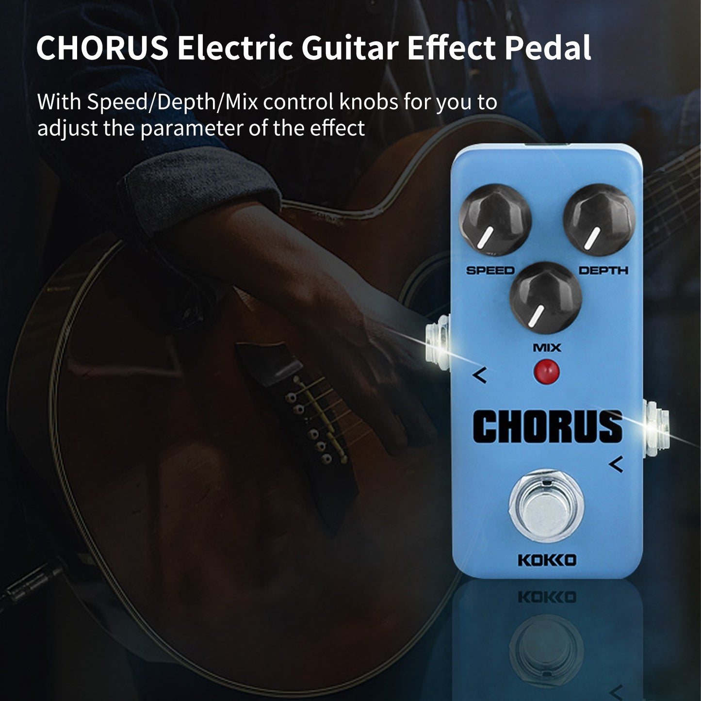 KOKKO FCH2 Chorus Mini Electric Guitar Effect Pedal - Portable Single Effect Effector