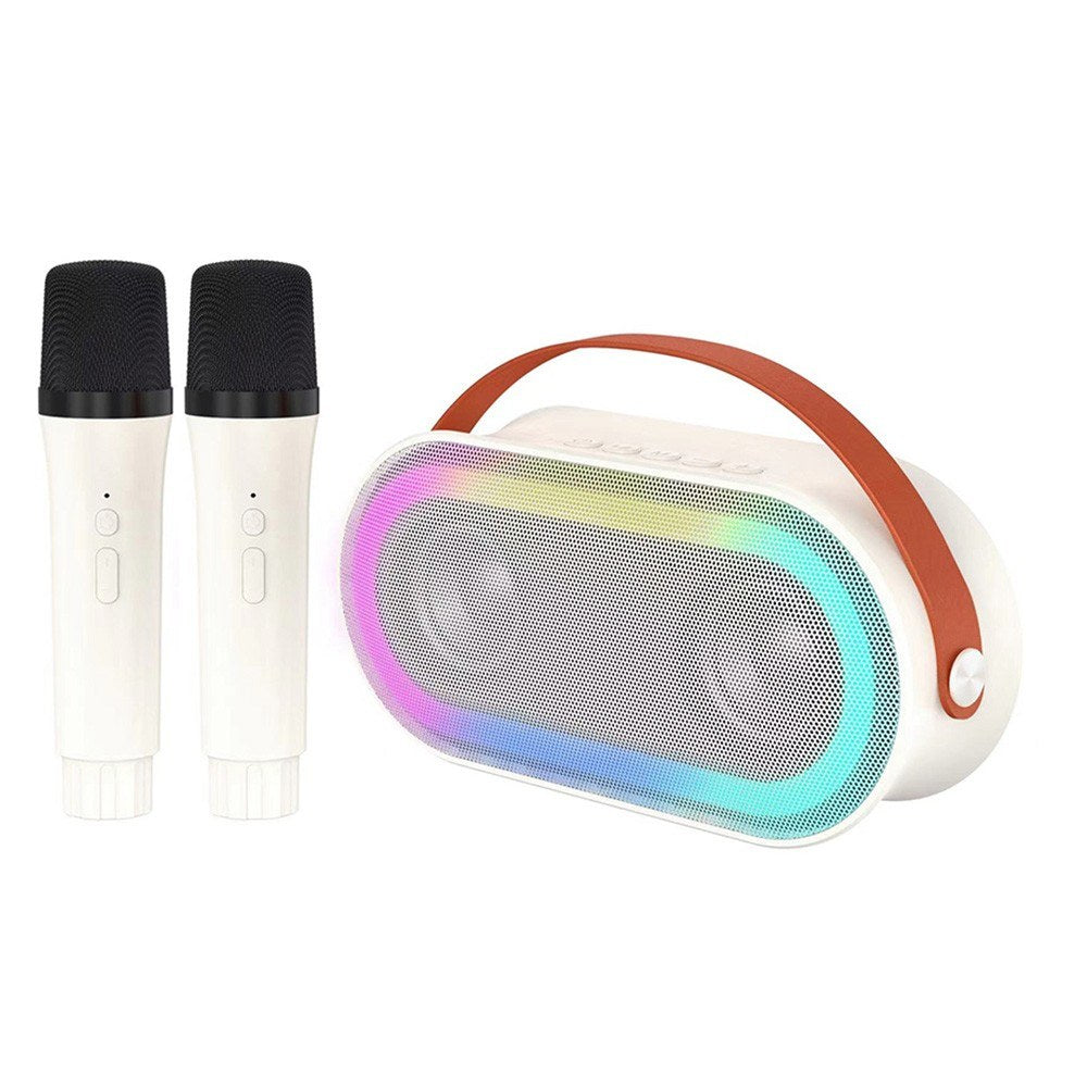 Portable Karaoke Machine with Dual Wireless Mics - Bluetooth Speaker Gift for Kids Birthday Parties & Home KTV