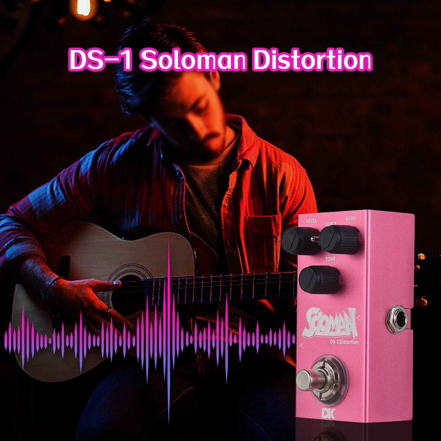 DK Soloman Electric Guitar Distortion Effects Pedal