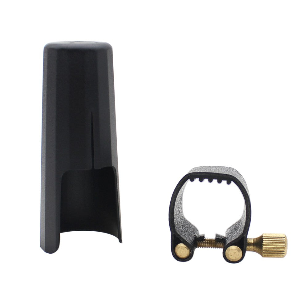 Durable Clarinet Leather Ligature with Plastic Cap for Bakelite Mouthpiece